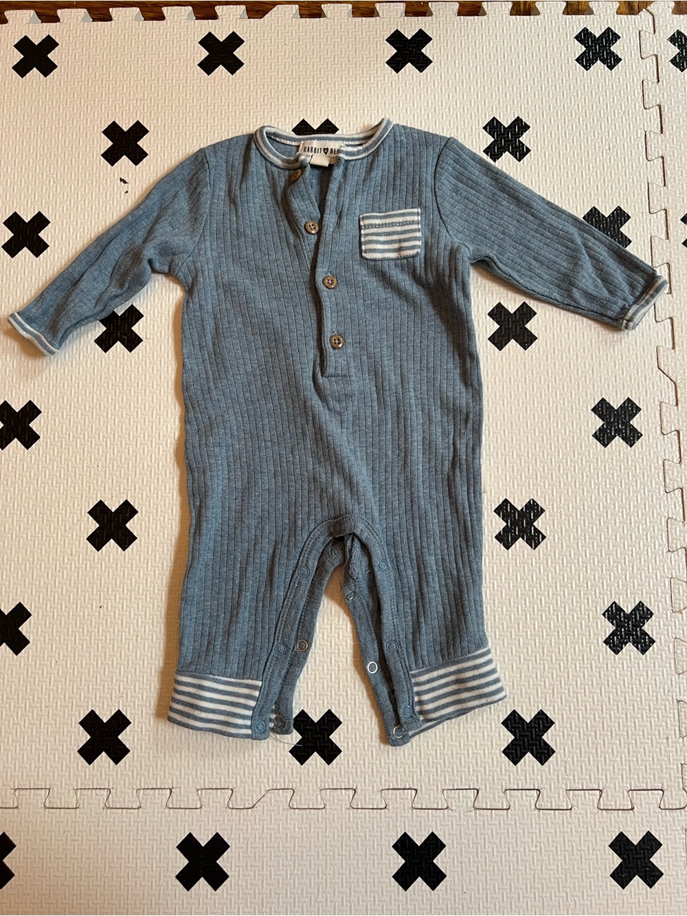 Rabbit & Bear Soft Long-sleeved Jumpsuit 0-3M